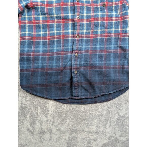 Woolrich Shirt Mens Large Blue Plaid Classic Fit Button Up Outdoor Campcore - Picture 7 of 9